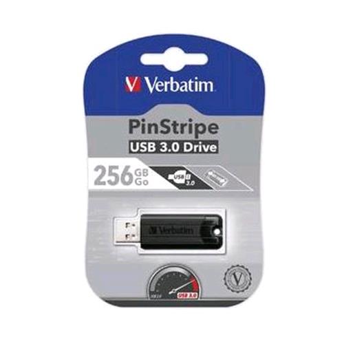 Verbatim Store N Go Pinstripe 256Gb Usb 3.0 Nero - RMN negozio di elettronica