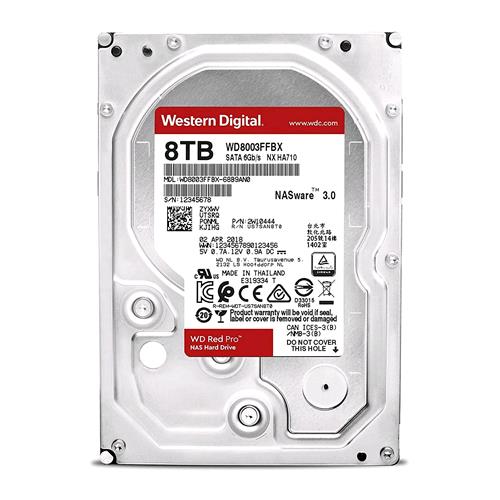 Western Digital Red Pro Hdd Interno 8.000Gb Sata Iii 3.5" 7.200Rpm (Wd8003Ffbx) - RMN negozio di elettronica