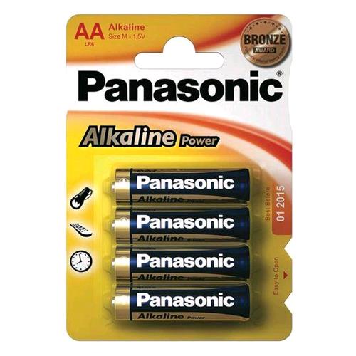 Panasonic Alkaline Power Batterie Stilo Aa Conf 4 Pz. - RMN negozio di elettronica