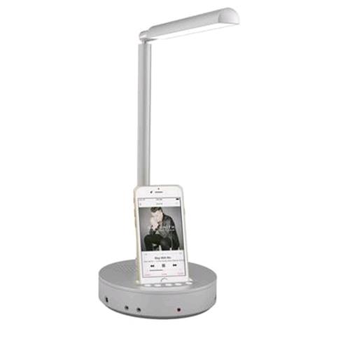 Nodis Nt-S3 Lampada Da Tavolo Led 10W + Docking Station Iphone 5/6 - Ipod Silver - RMN negozio di elettronica