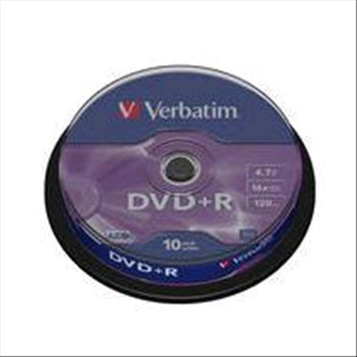 Verbatim Dvd+R 4 7Gb 16X Spindle 10 Pz - RMN negozio di elettronica