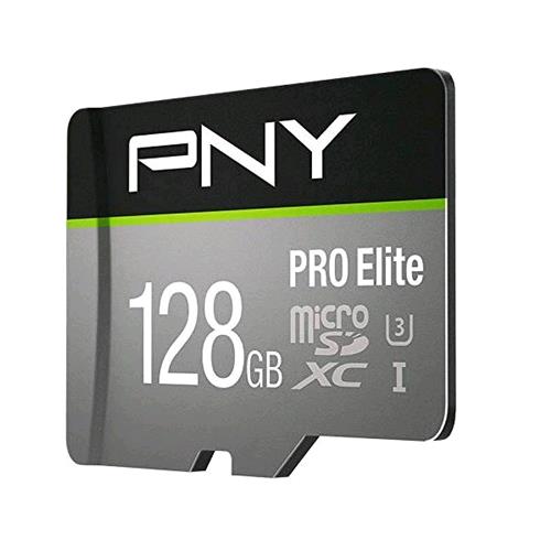 Pny Pro Elite Scheda Microsdxc Da 128 Gb Classe 10 Uhs-I U3 100 Mb/S A1 V30 Nero Grigio - RMN negozio di elettronica