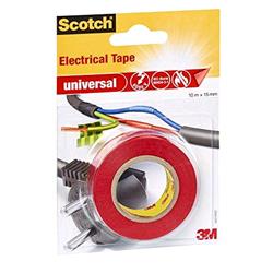 3M Scotch Electrical Tape Nastro Isolante In Pvc 15Mmx10M Colore Rosso - RMN negozio di elettronica