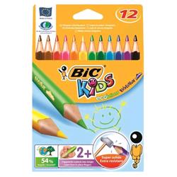 Bic Kids Evolution Triangle Pastelli 3.2 Mm Colori Assortiti Conf. 12 Pz. - RMN negozio di elettronica