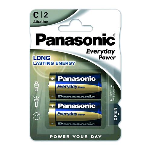 Panasonic Everyday Batterie Mezze Torce Lr14 1.5 V Blister Conf 2 Pz. - RMN negozio di elettronica