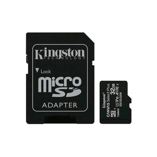 Kingston Canvas Select Plus 32Gb Micro Sdhc Classe 10 Uhs-I + Adattatore - RMN negozio di elettronica