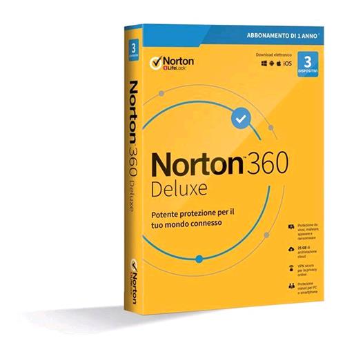 Symantec Norton 360 Deluxe 2020 3 Dispositivi 12 Mesi - RMN negozio di elettronica