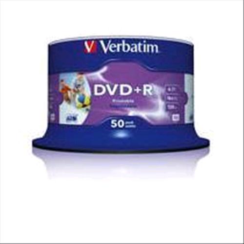 Verbatim Dvd+R 4 7Gb 16X Printable Spindle 50 Pz - RMN negozio di elettronica