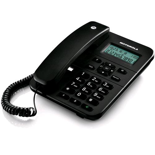 Motorola Ct202 Telefono Da Tavolo Con Ampio Display Vivavoce Identificativo Del Chiamante Nero - RMN negozio di elettronica