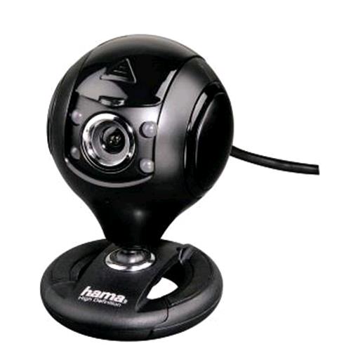 Hama 53950 Webcam Spy Protect Hd 1280 X 1024 Pixel Microfono Integrato 4 Led Con Piedistallo Nero - RMN negozio di elettronica