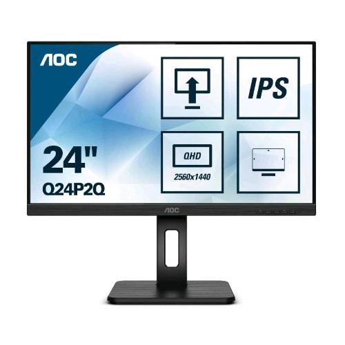 Aoc Q24P2Q 23.8" Led Ips Quad Hd 2560X1440 Pixel 4 Ms 75 Hz 16.9 Pro-Line 2K Altoparlanti Incorporati Nero - RMN negozio di elettronica
