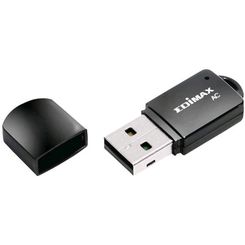 Edimax Ew-7811Utc Ac600 Adattatore Wireless Dual-Band Mini Usb Nero - RMN negozio di elettronica