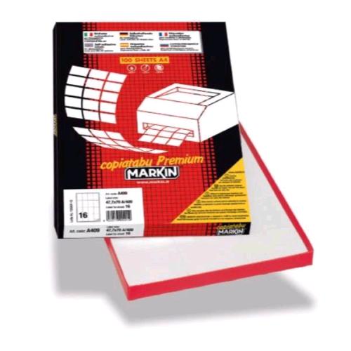 Markin Conf 1600 Etichette Adesive 105X37,1 Mm Bianco - RMN negozio di elettronica