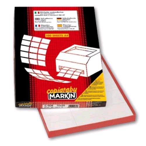 Markin Conf 1000 Etichette Adesive 101X57 Mm Bianco - RMN negozio di elettronica