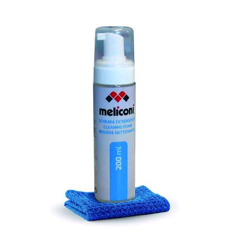 Meliconi C-200 Foam Schiuma Detergente Da 200 Ml Con Panno In Microfibra Per Schermo Pc, Tablet E Smartphone E Tv - RMN negozio di elettronica