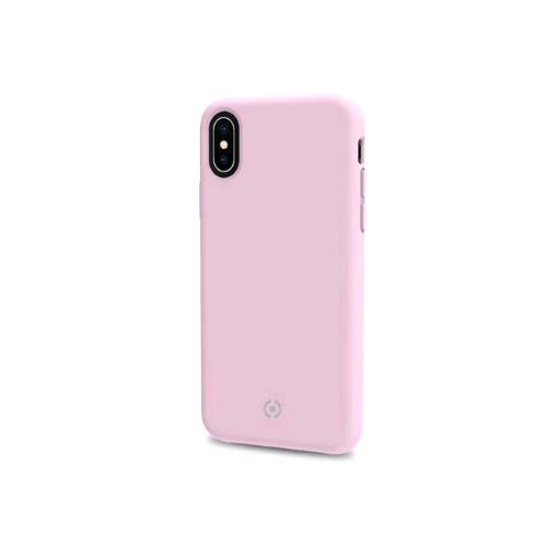 Celly Apple Iphone Xs Max Cover In Silicone Liquido Con Finitura Soft-Touch Rosa - RMN negozio di elettronica