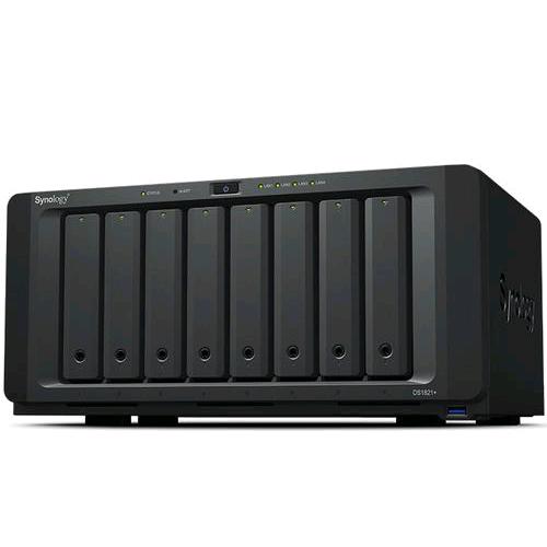 Synology Diskstation Ds1821+ Amd Ryzen V1500B 2.2Ghz Ram 4Gb-8 Bay Hdd/Ssd 2.5"/3.5" Black - RMN negozio di elettronica