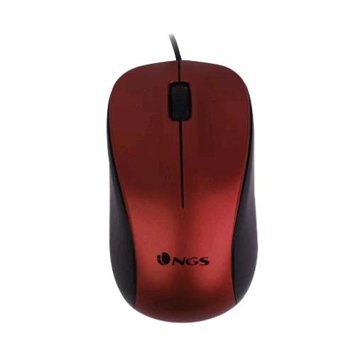 Ngs Mouse Ottico 1200 Dpi Usb Rosso - RMN negozio di elettronica