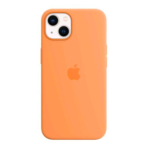 Apple Iphone 13 Custodia Magsafe In Silicone Con Finitura Soft Touch Arancione - RMN negozio di elettronica