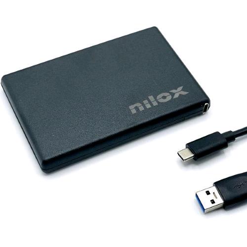 Nilox Box Vuoto Per Hdd 2.5" Usb 3.1 Type C Black - RMN negozio di elettronica