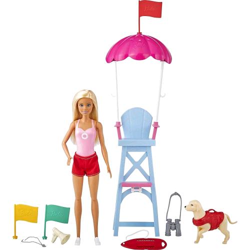 Mattel Barbie Bagnina Con Costume Rosa Cane E Accessori Play Set - RMN negozio di elettronica