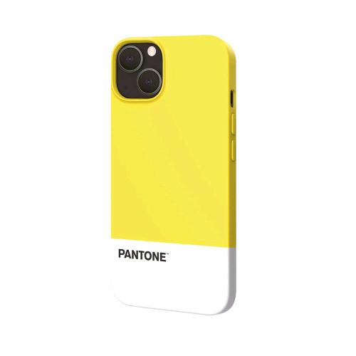Pantone Apple Iphone 13 Cover In Tpu Dotata Di Un Rivestimento In Silicone E Finitura Soft-Touch Giallo/ Bianco Logo Pantone - RMN negozio di elettronica
