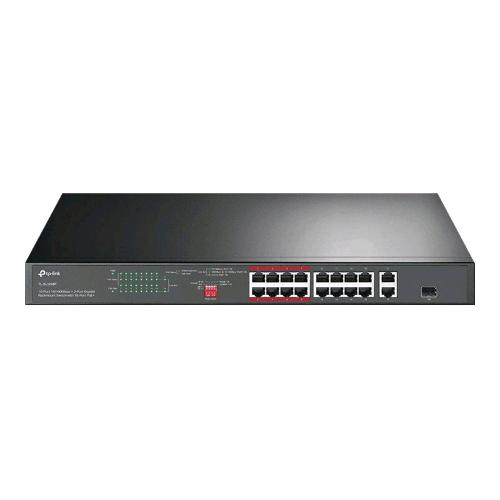 Tp-Link Tl-Sl1218P Switch 16 Porte Fast Ethernet 10/100 + 2 Porte Gigabit Poe+ 150 W - RMN negozio di elettronica