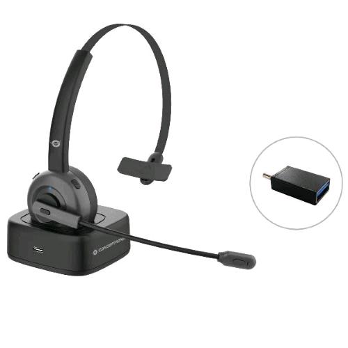 Conceptronic Cuffie Con Microfono Wireless Bluetooth Con Dock Per Ricarica - RMN negozio di elettronica