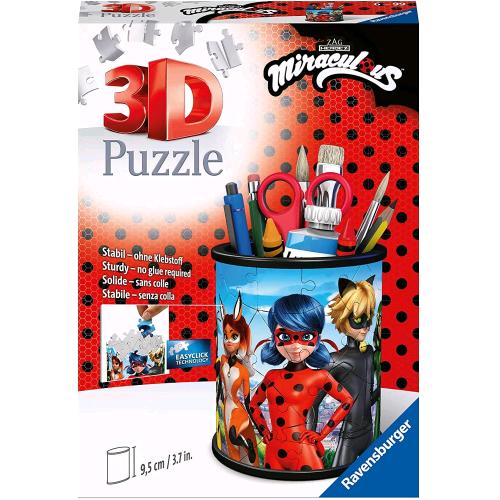 Ravensburger Puzzle Porta Penne 3D Miraculous - RMN negozio di elettronica