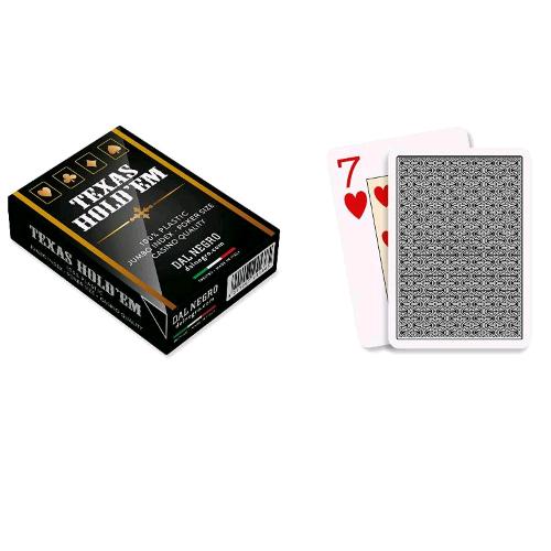 Dal Negro Carte Texas Hold'Em Casino' Quality Retro Nero - RMN negozio di elettronica