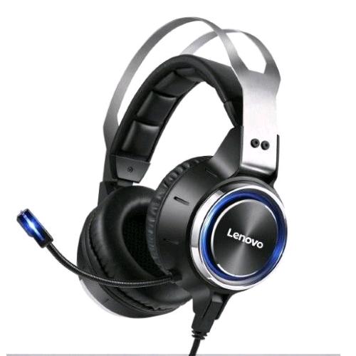 Lenovo Hs25 Cuffia Gaming Con Microfono Audio 7.1 Archetto Regolabile Usb Adatto Per Ps4 Ps5 Pc Nero Argento - RMN negozio di elettronica