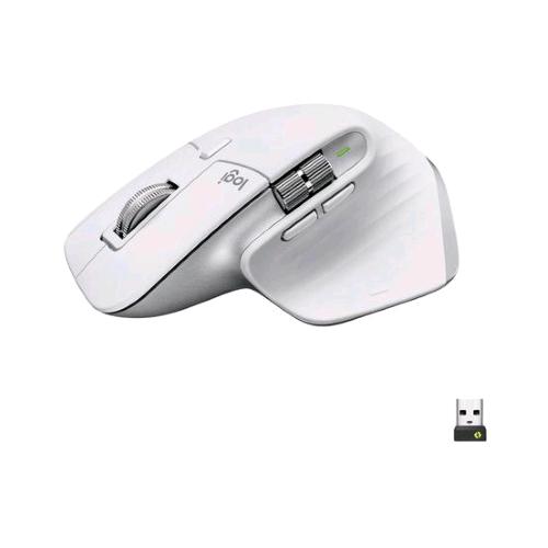 Logitech Mx Master 3S Mouse Wireless Bluetooth Ottico Ad Alte Prestazioni 8.000 Dpi Ergonomico Mano Destra Tracciamento Su Vetro Usb C Argento Bianco - RMN negozio di elettronica