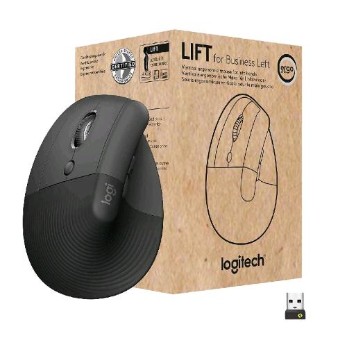 Logitech Lift For Business Mouse Ottico Verticale Ergonomico Per Mancini Wireless Bluetooth 4.000 Dpi Usb Secured Logi Bolt Clic Silenziosi Certificazione Globale Windows/Mac/Chrome/Linux Graphite - RMN negozio di elettronica