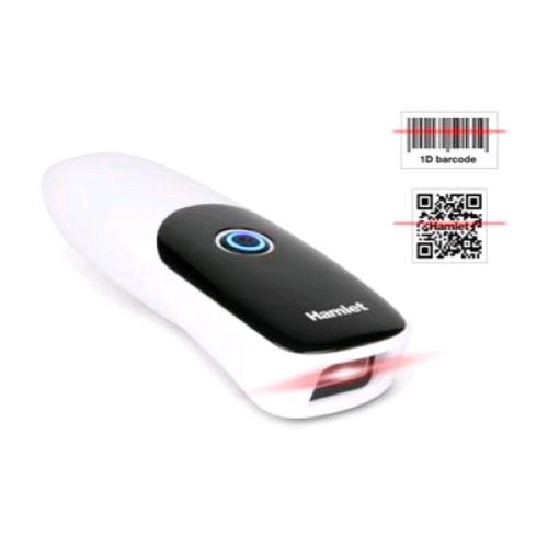 Hamlet Hbcs-2Duwb Barcode Scanner Portatile 2D Wireless 2.4Ghz Bluetooth + Usb Per Codici Qr E Lineari Bianco Nero - RMN negozio di elettronica