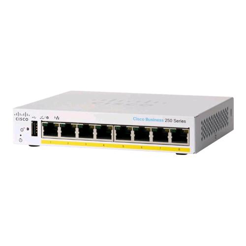 Cisco Business 250 Serie Cbs250-8Pp-D-Eu Switch Di Rete Gestito L3 - 8 X 10/100/1000 (Poe+) Poe+ (45 W) - RMN negozio di elettronica