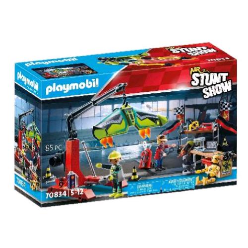 Playmobil Air Stunt Show Officina Riparazioni Con Gru Personaggi E Accessori - RMN negozio di elettronica