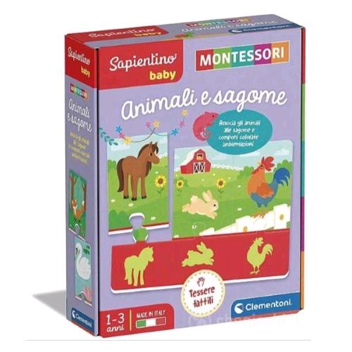 Clementoni Sapientino Montessori Baby Animali E Sagome Gioco Educativo - RMN negozio di elettronica