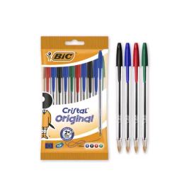 Bic Cristal Penna A Sfera Tratto 1 Mm Inchiostro Colori Assortiti Conf 10 Pz. - RMN negozio di elettronica
