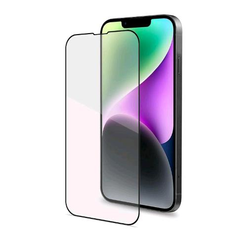Celly Full Glass Apple Iphone 14 Vetro Temperato Con Superficie Anti-Impronte E Bordi Colorati Trasparente Nero - RMN negozio di elettronica