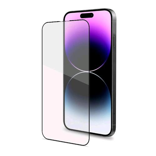 Celly Full Glass Apple Iphone 14 Pro Max Vetro Temperato Con Superficie Anti-Impronte E Bordi Colorati Trasparente Nero - RMN negozio di elettronica