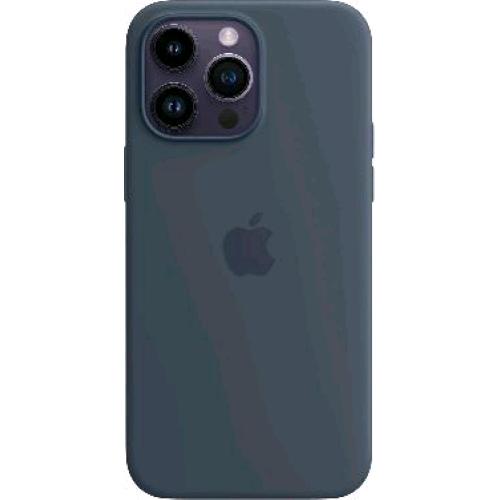 Apple Iphone 14 Pro Max Cover Magsafe In Silicone Colore Blu Tempesta - RMN negozio di elettronica