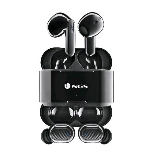 Ngs Artica Duo Set 2 Coppie Di Auricolari Bluetooth In-Ear Tws Touch 30 Ore Di Autonomia Nero - RMN negozio di elettronica