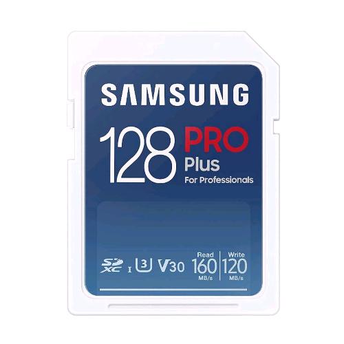 Samsung Pro Plus Memory Card Sdxc 128Gb V30 U3 Uhs-I 160Mb/S Bianco - RMN negozio di elettronica