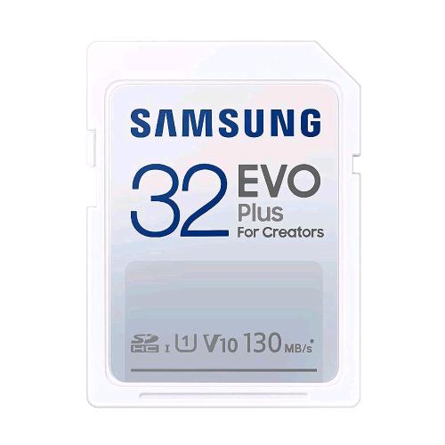 Samsung Evo Plus Memory Card Sdhc 32Gb V10 U1 Uhs-I 100/90Mb/S Bianco - RMN negozio di elettronica