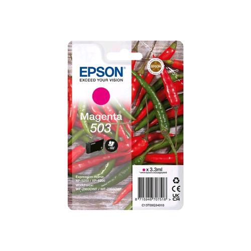 Epson 503 Cartuccia Ink Magenta 3.3 Ml Per Epl 5200; Rip Station 5200; Workforce Wf-2960 - RMN negozio di elettronica
