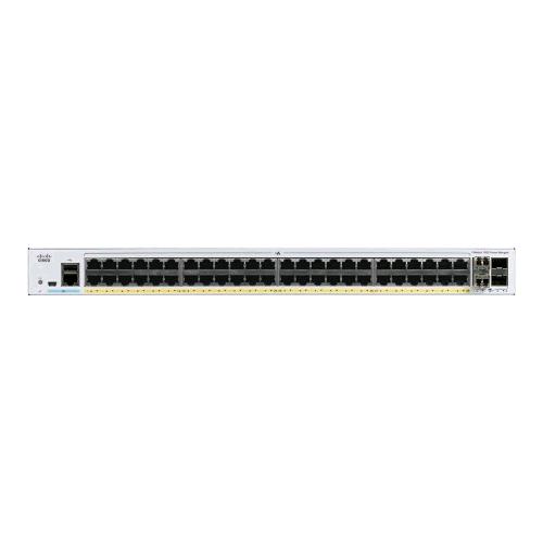 Cisco Catalyst 1000-48P-4X-L Switch Gestito L2 24 X 10/100/1000 (Poe+) + 24 X 10/100/1000 + 4 X 10 Gigabit Sfp+ (Uplink) Poe+ (370 W) Montabile Su Rack - RMN negozio di elettronica