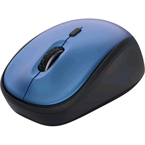 Trust Yvi+ Mouse Wireless Compatto Silenzioso 800-1600 Dpi Mano Sinistra E Destra Microricevitore Usb Black-Blu - RMN negozio di elettronica