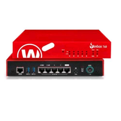 Watchguard Firebox T40 Firewall 3400 Mbit/S 5 X 10/100/1000 1 Poe+ Con 1 Anno Basic Security Suite - RMN negozio di elettronica