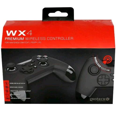 Gioteck Vx4 Premium Controller Wireless Per Nintendo Switch - Ps3 - Pc Nero - RMN negozio di elettronica