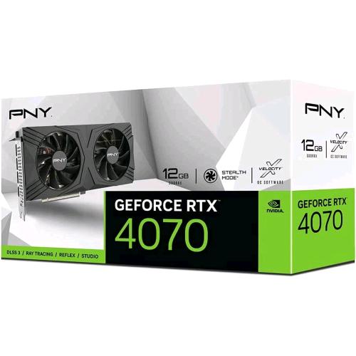 Pny Nvidia Geforce Rtx 4070 12Gb Verto Gddr6X Dlss 3 Dual Fan Pci Express X16 4.0 - RMN negozio di elettronica